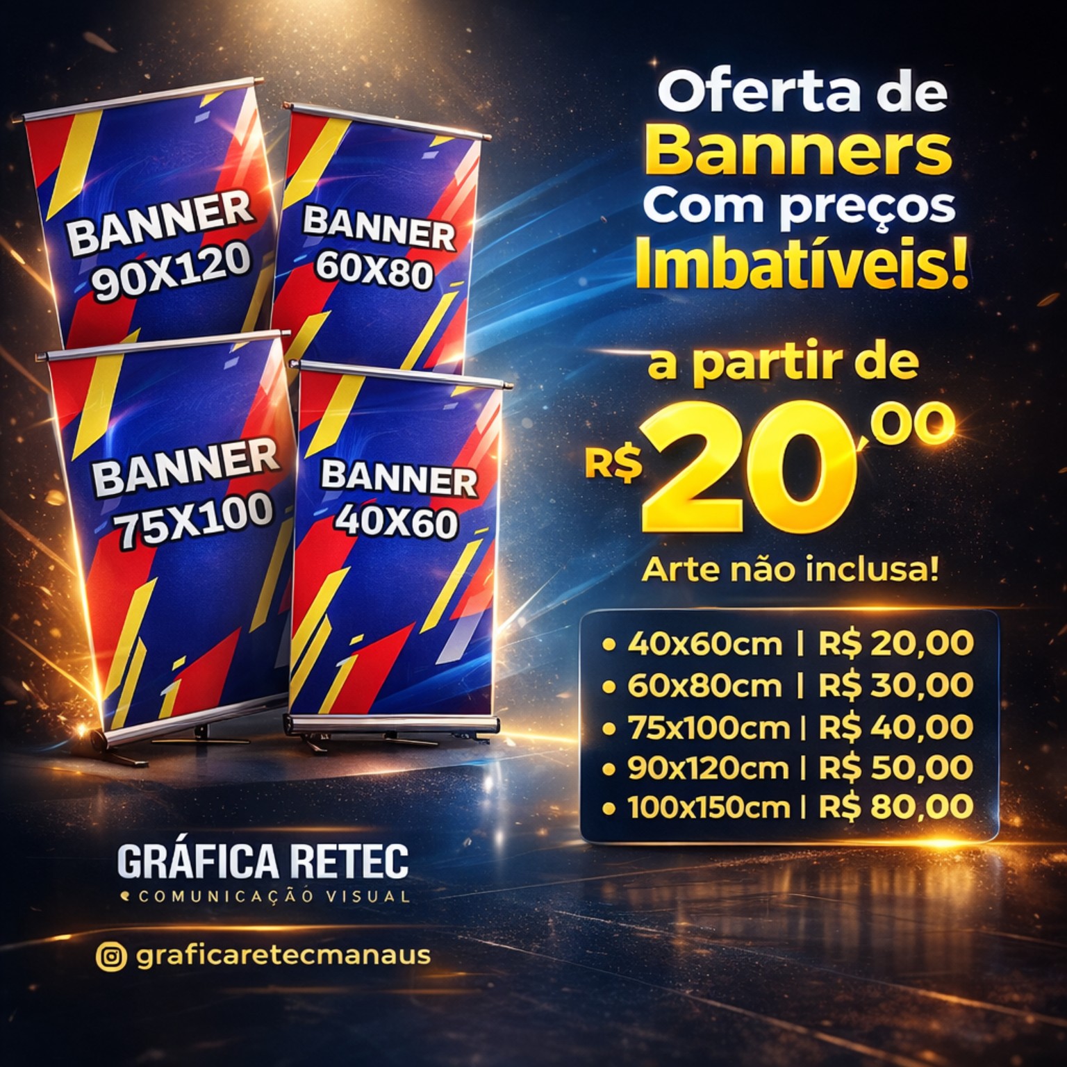 Banners em lona 440g